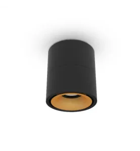 Applique Décorative CCT 6W Noir/Doré - 23° - 575lm - Ø102mm