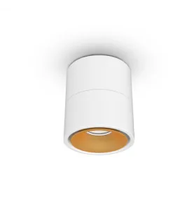 Applique Décorative CCT 6W Blanc/Doré - 575lm - 3000-4000-6000K - Inclinable