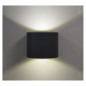 Applique Murale LED Rond Noir - 6W - 3000K - IP54 - 390lm