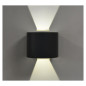 Applique Murale LED Rond Noir - 6W - 3000K - IP54 - 390lm