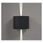 Applique Murale LED Rond Noir - 6W - 3000K - IP54 - 390lm