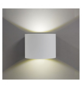 Applique Murale LED Rond Blanc 6W 3000K - 390lm - IP54 - Réglable 0°-90°