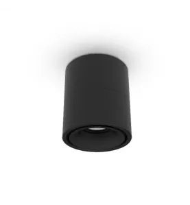 Applique Décorative CCT 12W Noir - Inclinable - 1000lm - Ø102mm - 3000-4000-6000K