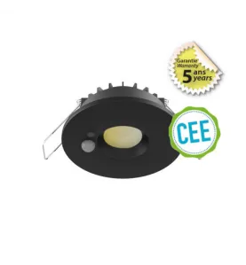 Spot LED CCT BBC 6W 2700/3000/4000K Dimmable Noir avec Détecteur - Garantie 5 ans