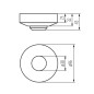 Détecteur de mouvement HF ROLF JQ - 96mm - 360° - IP20 - 1200VA