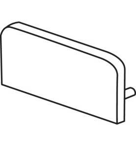 Fermetures pour profilés en aluminium STOPPER - Gris - Matériau plastique