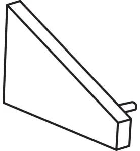 Fermetures pour profilés en aluminium STOPPER - Gris - Matériau plastique