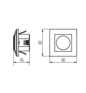 Détecteur de mouvement HF MERGE - IP20 - Portée 9m - AC 220-240V