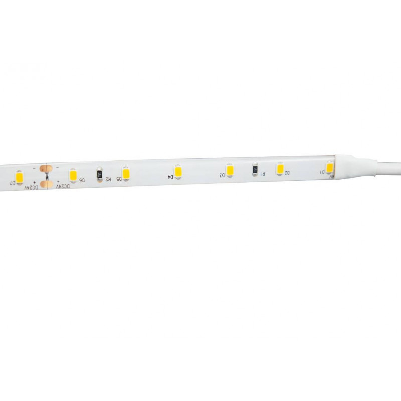 Ruban LED 4.8W/m DC24V 60 LED/m IP65 5m - Blanc Très Chaud 2000K