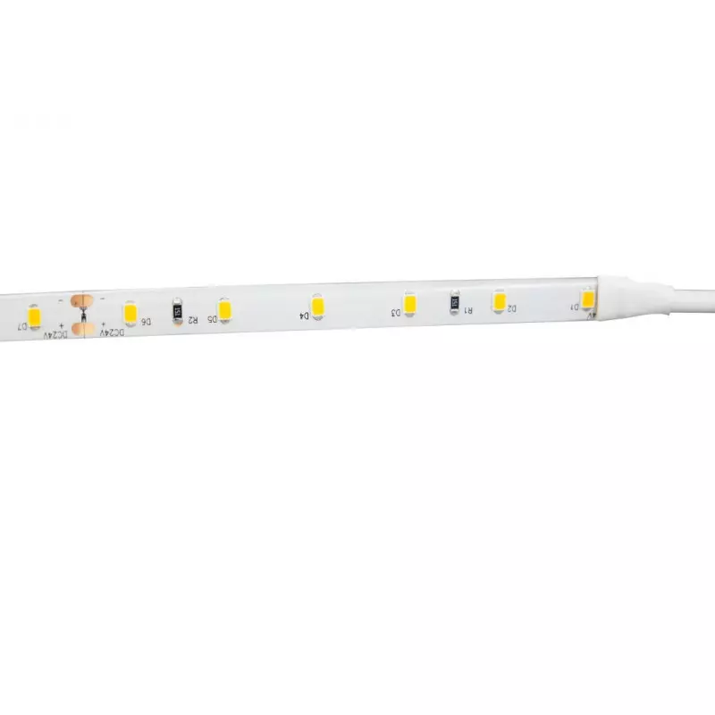 Ruban LED 4.8W/m DC24V 60 LED/m IP65 5m - Blanc Très Chaud 2000K