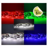 Bandeau LED RGB+4000K 5m - 60 LED/m 3,5W/m IP20 24V - Garantie 5 ans