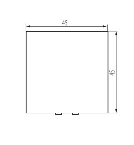 Connecteur d’escalier - m45 BIURO - 45mm x 45mm - 250V AC - 16AX