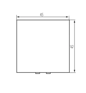 Connecteur d’escalier - m45 BIURO - 45mm x 45mm - 250V AC - 16AX