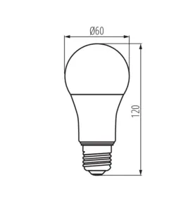 Ampoule LED IQ-LED A60 - E27 - 11W - 1521lm - Blanc du Jour 6500K