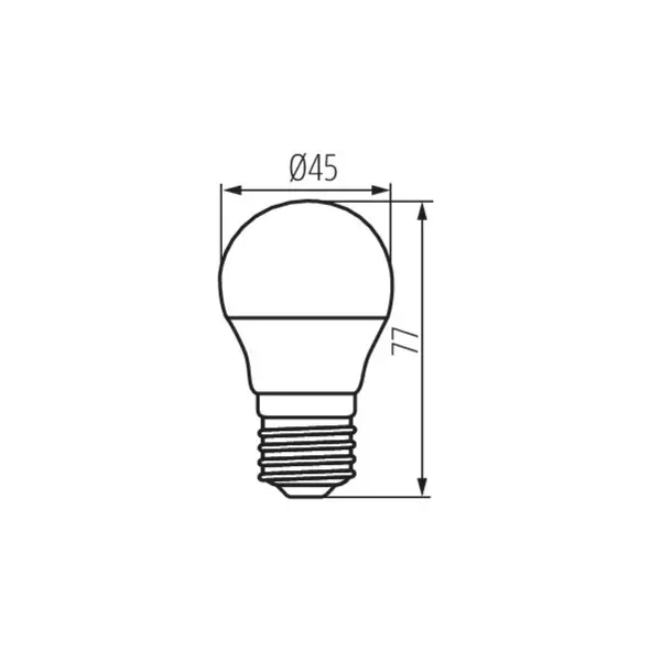 Ampoule LED IQ-LED G45 - 3,5W - E27 - Blanc du Jour 6500K - 470lm