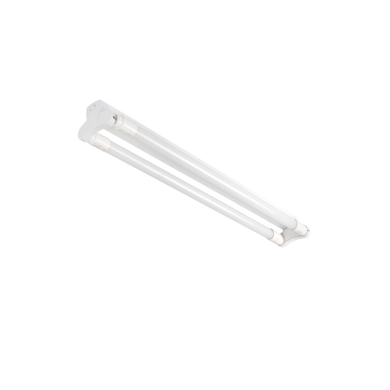 Luminaire profilé linéaire pour tubes LED T8 ALDO 4LED - 2x36W - Blanc - IP20