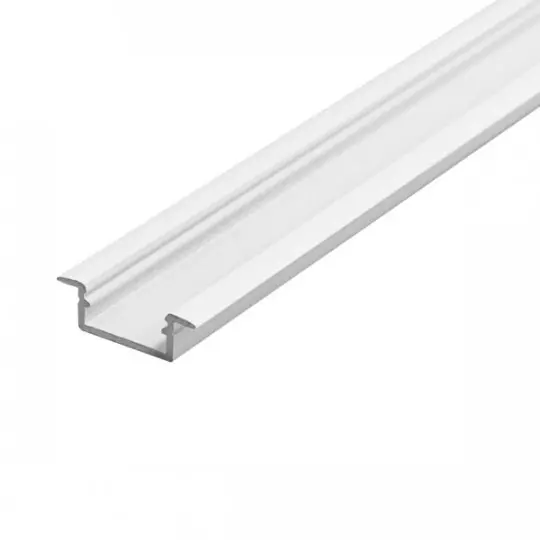 Profilé en aluminium PROFILO K - Blanc - 2000mm - 21.3mm - 6.6mm