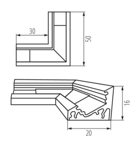 Diffuseur de lumière - Aluminium - Alliage d'Aluminium - CONNECT