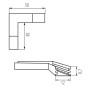 Diffuseur de lumière pour profilés en aluminium CONNECT - Aluminium - Alliage d'Aluminium