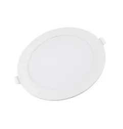 Mini panneau rond mince LED - 18W - 4500K - 225mm - Blanc