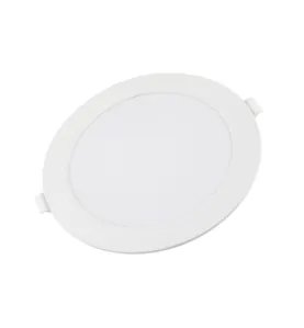 Mini panneau rond mince LED - 18W - 4500K - 225mm - Blanc