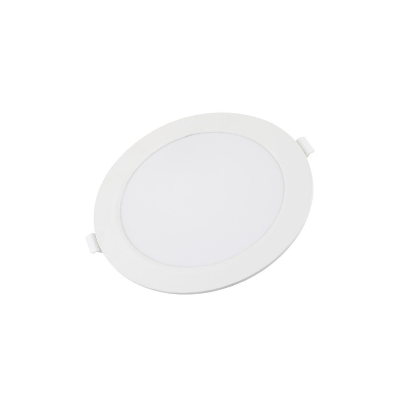 Mini panneau rond mince rétroéclairé par LED - 12W - 4500K - 170mm - Blanc