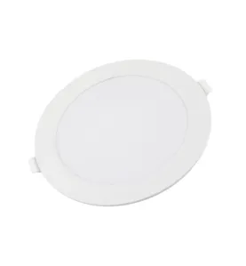 Mini panneau rond mince rétroéclairé par LED - 12W - 4500K - 170mm - Blanc