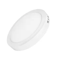 Mini panneau rond à surface rétroéclairée par LED - 12W - 6000K - 160x28mm - Blanc du jour