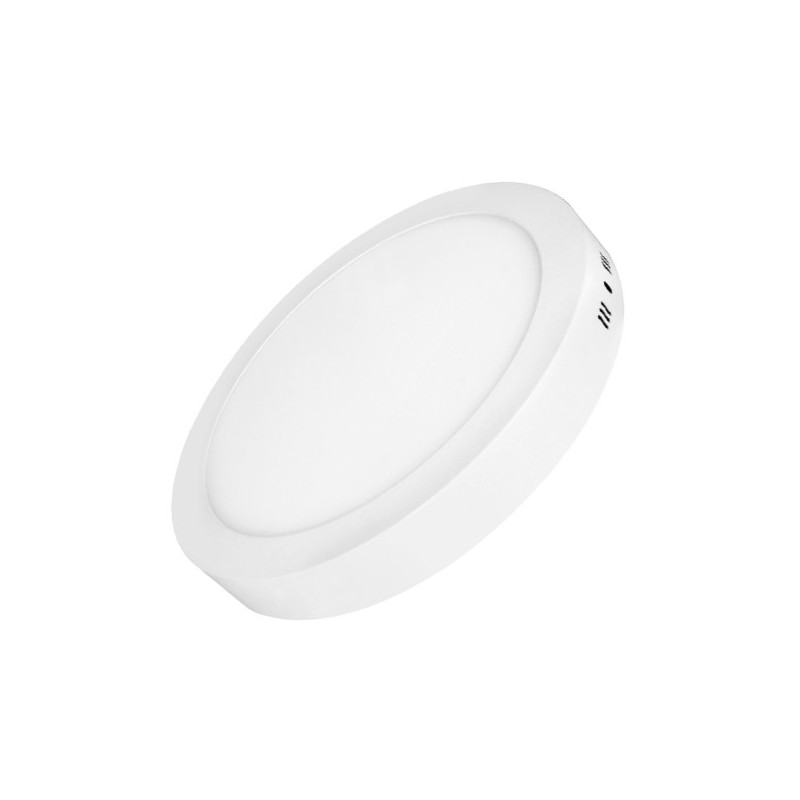 Mini panneau rond à surface rétroéclairée par LED - 12W - 6000K - 160x28mm - Blanc du jour