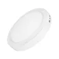 Mini panneau rond à surface rétroéclairée par LED - 12W - 6000K - 160x28mm - Blanc du jour