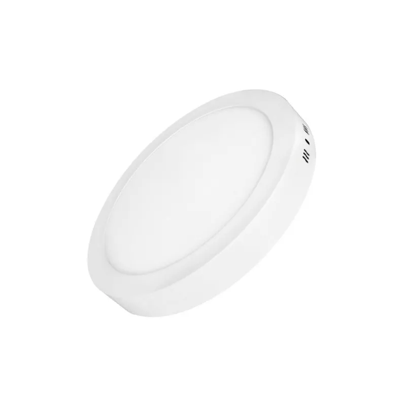 Mini panneau rond à surface rétroéclairée par LED - 18W - 6000K - 210mm - Blanc du Jour