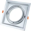 Support Rectangulaire Réglable - 150x150mm - Argent - Métal - OT5082