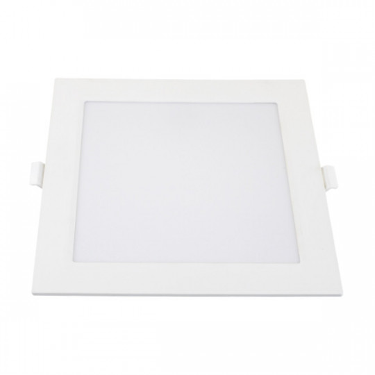 Mini panneau carré mince rétroéclairé LED - 18W - 6000K - 225x225mm - Blanc