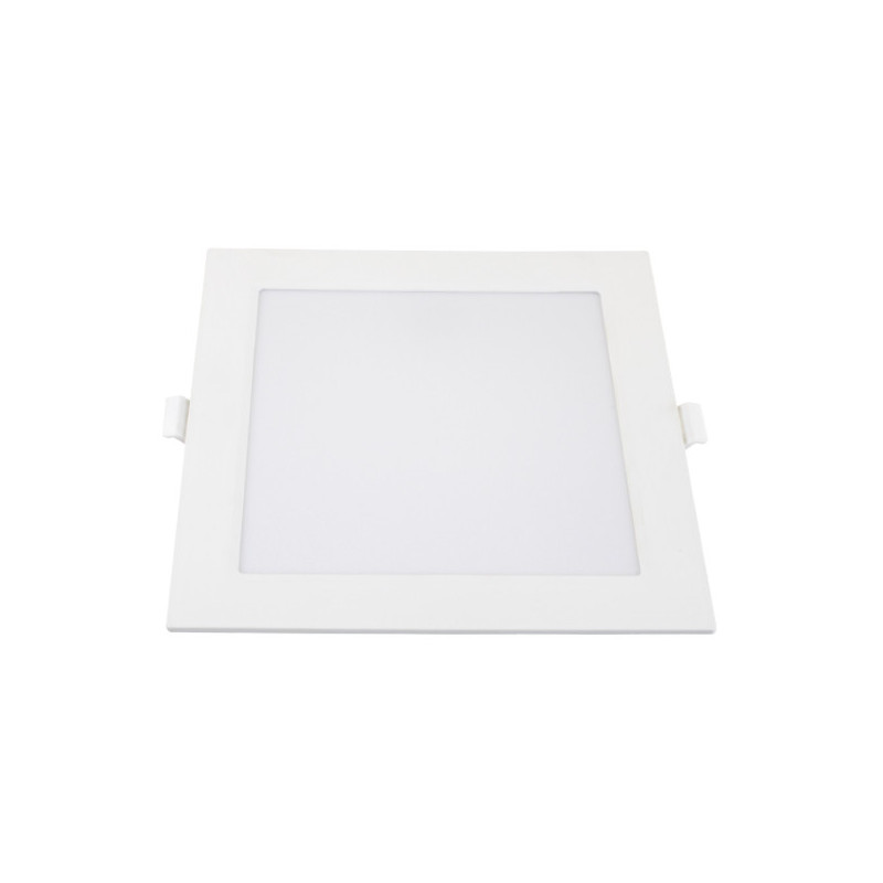 Mini panneau carré mince rétroéclairé LED - 18W - 6000K - 225x225mm - Blanc