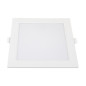 Mini panneau carré mince rétroéclairé LED - 18W - 6000K - 225x225mm - Blanc