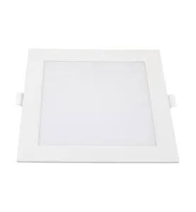 Mini panneau carré mince rétroéclairé LED - 18W - 6000K - 225x225mm - Blanc