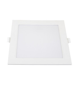 Mini panneau LED carré mince - 24W - 2700K - 300x300 mm - Blanc