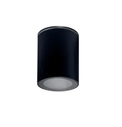 Plafonnier LED Saillie Rond ⌀70mm 1xGU10 Étanche IP65 Noir