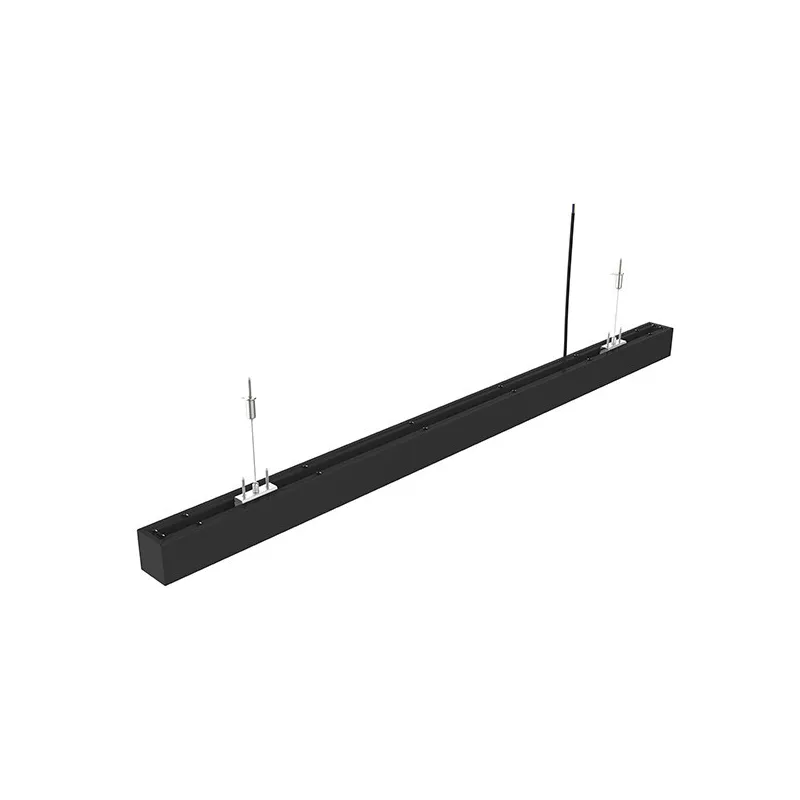 Luminaire Suspendu Linéaire LED 40W 4400lm Blanc Naturel 4000K 120° - Noir - Longueur 1200mm - Garantie 3 Ans