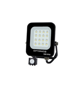 Lot de 5 Projecteurs LED avec Detecteur Noir 10W Étanche IP65 900lm Blanc du Jour 6000K