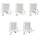 Lot de 5 Projecteurs LED avec Detecteur Blanc 50W Étanche IP65 4700lm Blanc du Jour 6000K