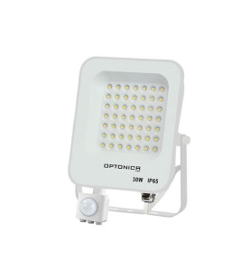 Lot de 5 Projecteurs LED avec Detecteur Blanc 30W Étanche IP65 2700lm Blanc du Jour 6000K