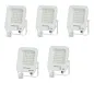 Lot de 5 Projecteurs LED avec Detecteur Blanc 30W Étanche IP65 2700lm Blanc du Jour 6000K