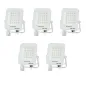 Lot de 5 Projecteurs LED avec Detecteur Blanc 20W Étanche IP65 1800lm Blanc du Jour 6000K