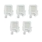 Lot de 5 Projecteurs LED avec Detecteur Blanc 10W Étanche IP65 900lm Blanc du Jour 6000K