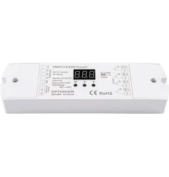 DMX512 Décodeur Blanc 170x50x24mm DC24V 20,5A - Aluminium + PC IP20