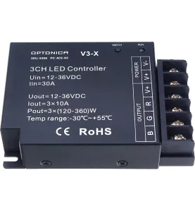 LED Controller, 360W/720W/1080W(12V/24V) - 1080 kWh/1000h - DC12/36V - 105x75x25mm