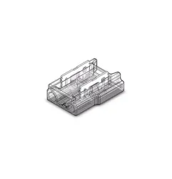 Bande de connecteur à 2 broches pour fil pour COB/SMD de 5 mm - Transparent - Plastique - DC24V