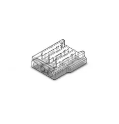 Bande de connecteur à 3 broches pour fil - pour SMD de 10 mm - Plastique - Transparent - DC12-24V - CE & ROHS