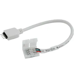 Flexible Connector For LED Strip RGB With Pin - Connecteur flexible pour bandeau LED RGB avec broche - Plastique - Longueur 170